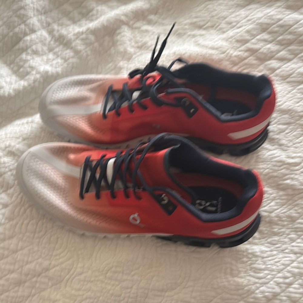 Kids Red and White Athletic Shoes